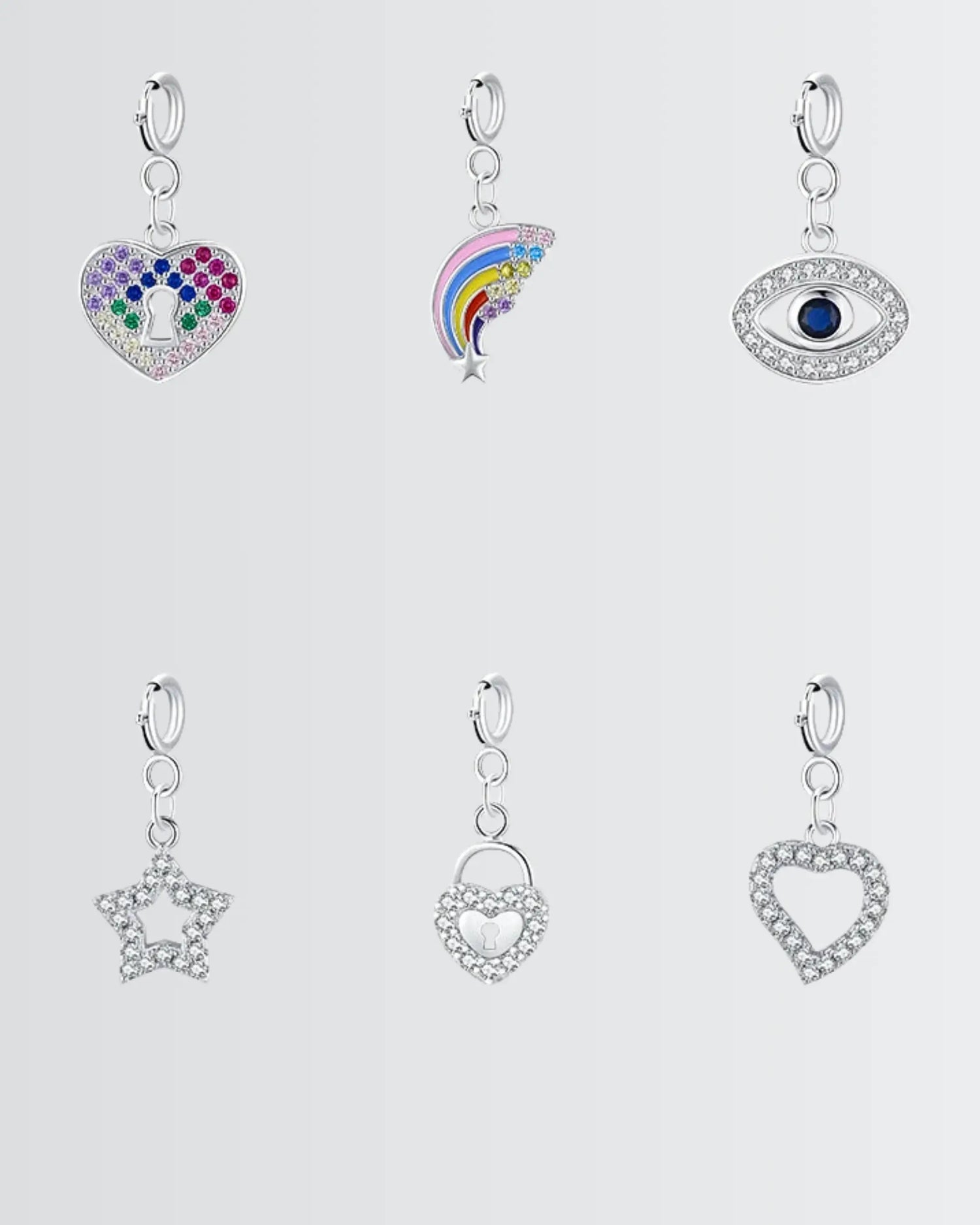 Little Miss Lucky Charms! -  Silver Bracelet by BLINGLANE