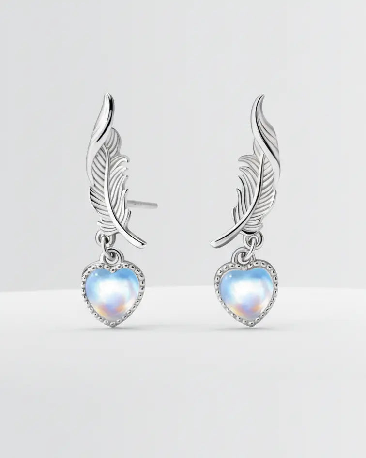 Lush Heart Elite Earrings -  Silver Earrings by BLINGLANE
