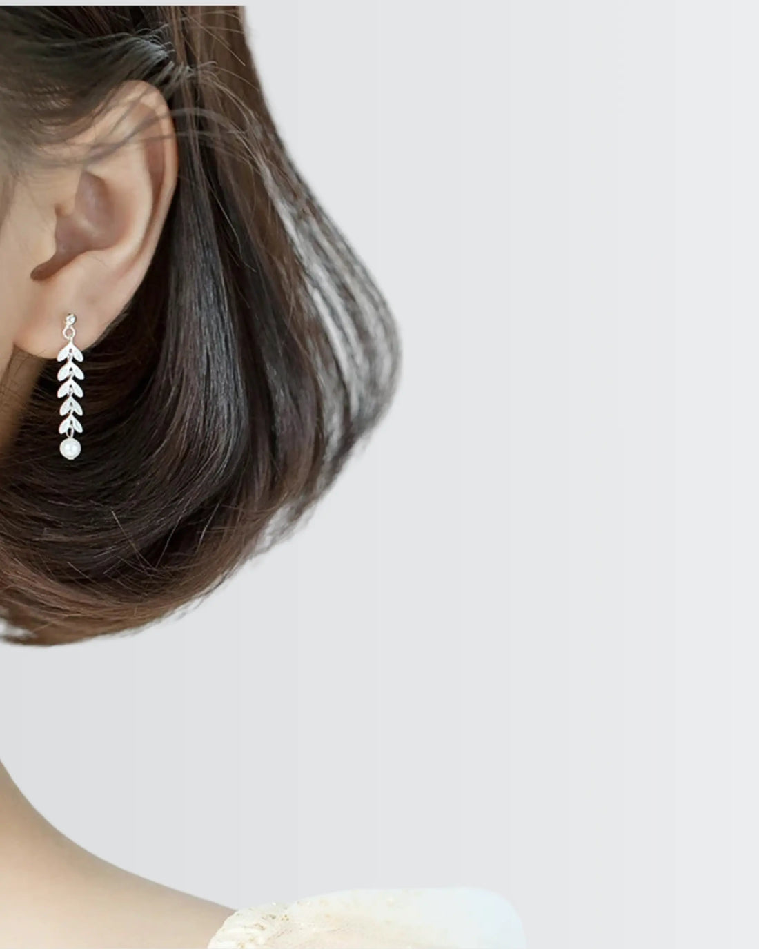 Lush Leaves Elite Earrings -  Silver Earrings by BLINGLANE