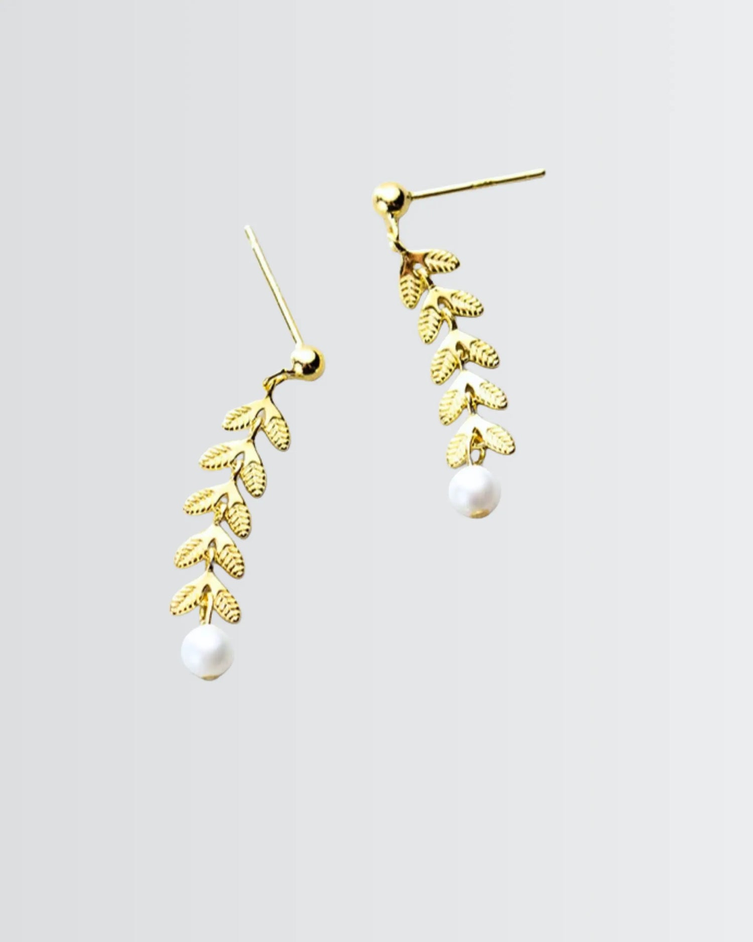 Lush Leaves Elite Earrings -  Silver Earrings by BLINGLANE