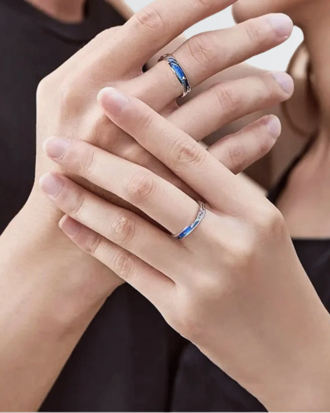 Midnight Comet Love Bands -  Silver Ring by BLINGLANE