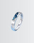 Midnight Muse Love Bands -  Silver Ring by BLINGLANE