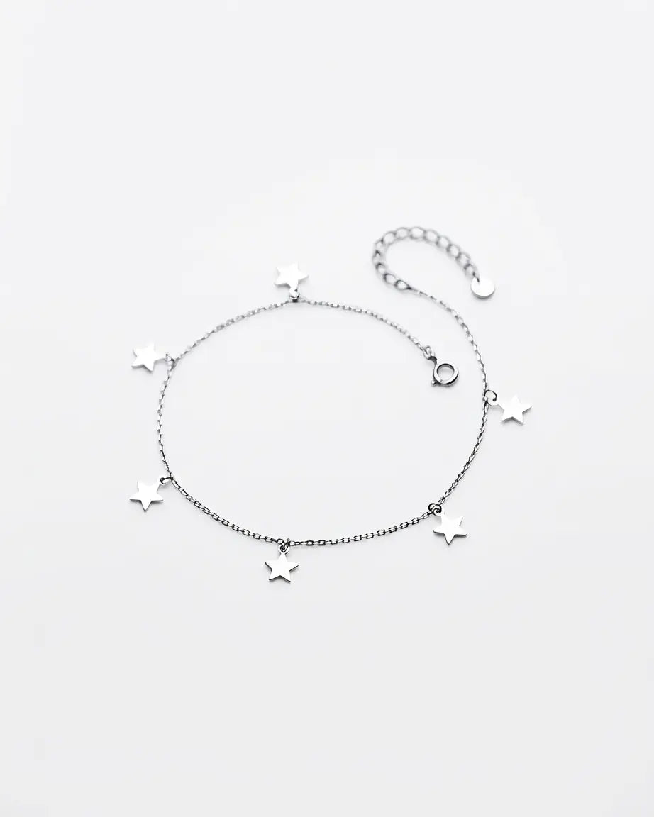 Milky Way Elegant Anklet -  Silver Anklet by BLINGLANE