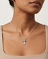 Minimal Cross Necklace -  Silver Necklace by BLINGLANE
