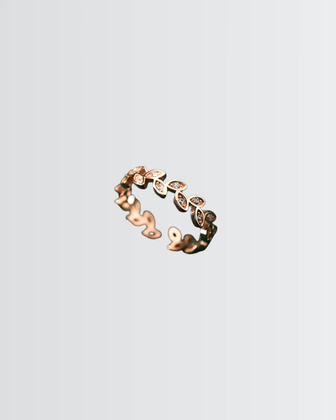 Minimal Leaves Ring -  Silver Ring by BLINGLANE