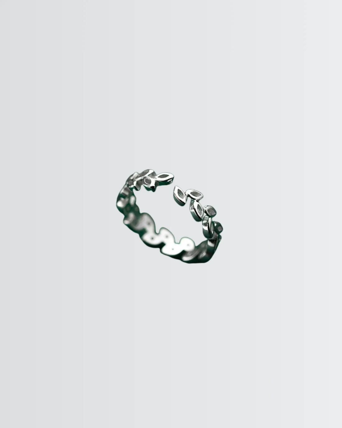 Minimal Leaves Ring -  Silver Ring by BLINGLANE