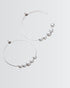 Minimal Pearl Hoops -  Silver Earrings by BLINGLANE