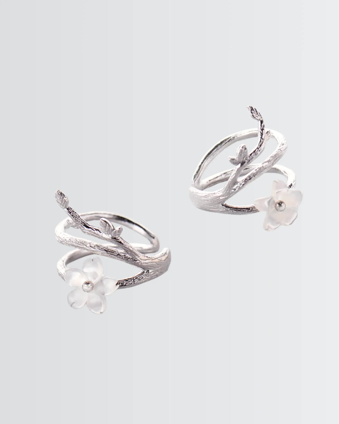 Morning Dewdrop Ear Cuffs -  Silver Earrings by BLINGLANE
