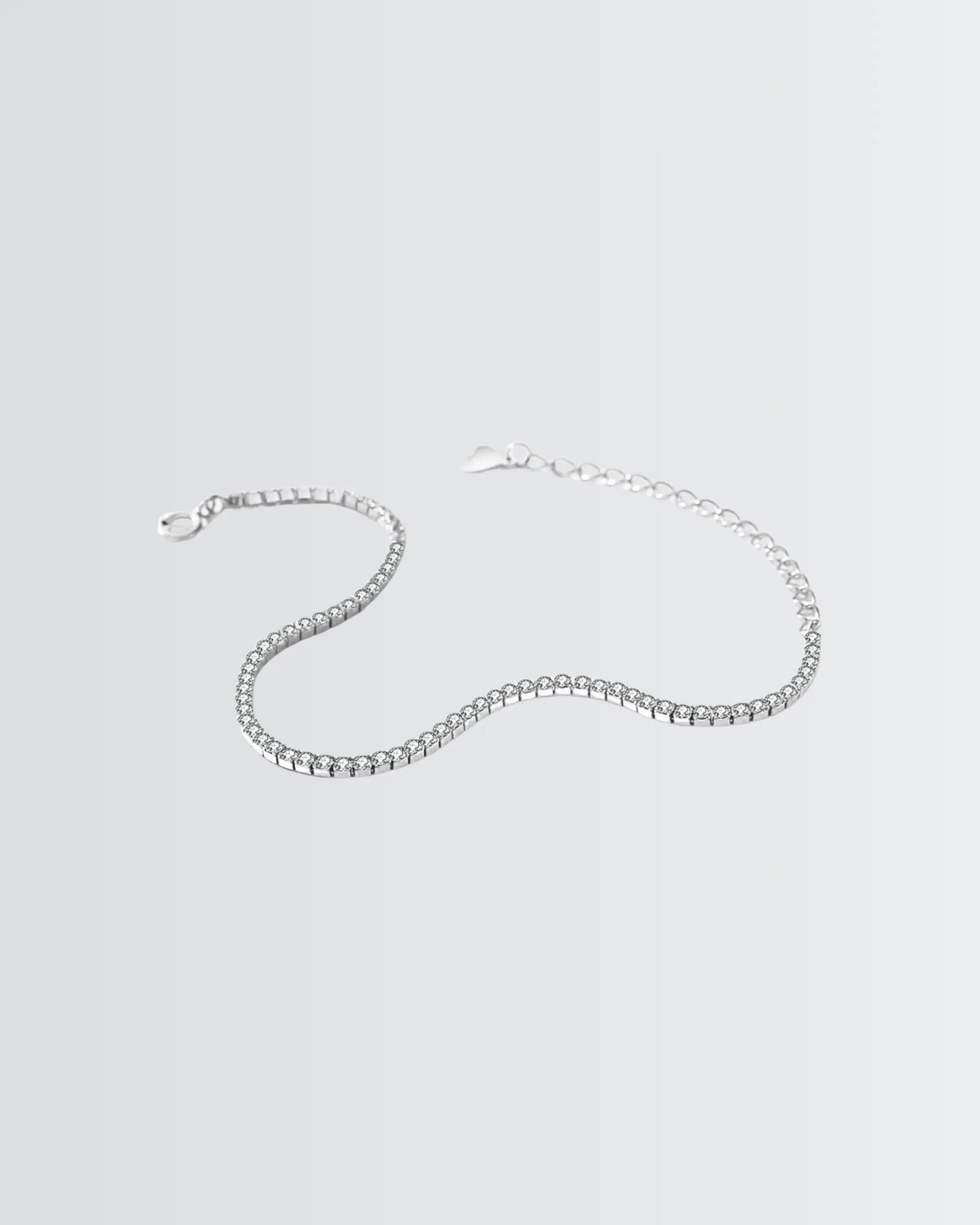 My Infinity Gleam Tennis Bracelet -  Silver Bracelet by BLINGLANE