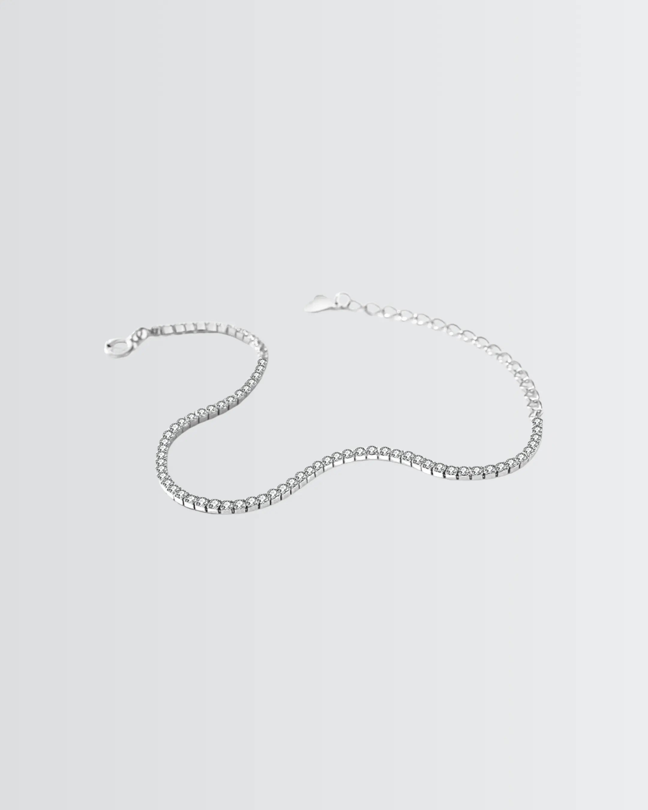 My Infinity Gleam Tennis Bracelet -  Silver Bracelet by BLINGLANE