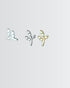My Little Leaf Studs -  Silver Earrings by BLINGLANE