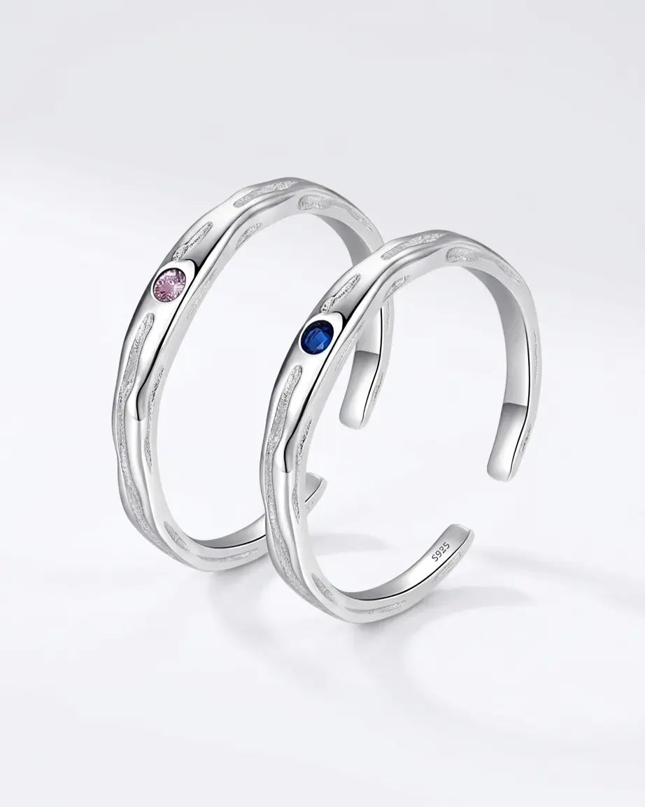 No more swiping right! Love Bands -  Silver Rings by BLINGLANE