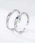 No more swiping right! Love Bands -  Silver Rings by BLINGLANE