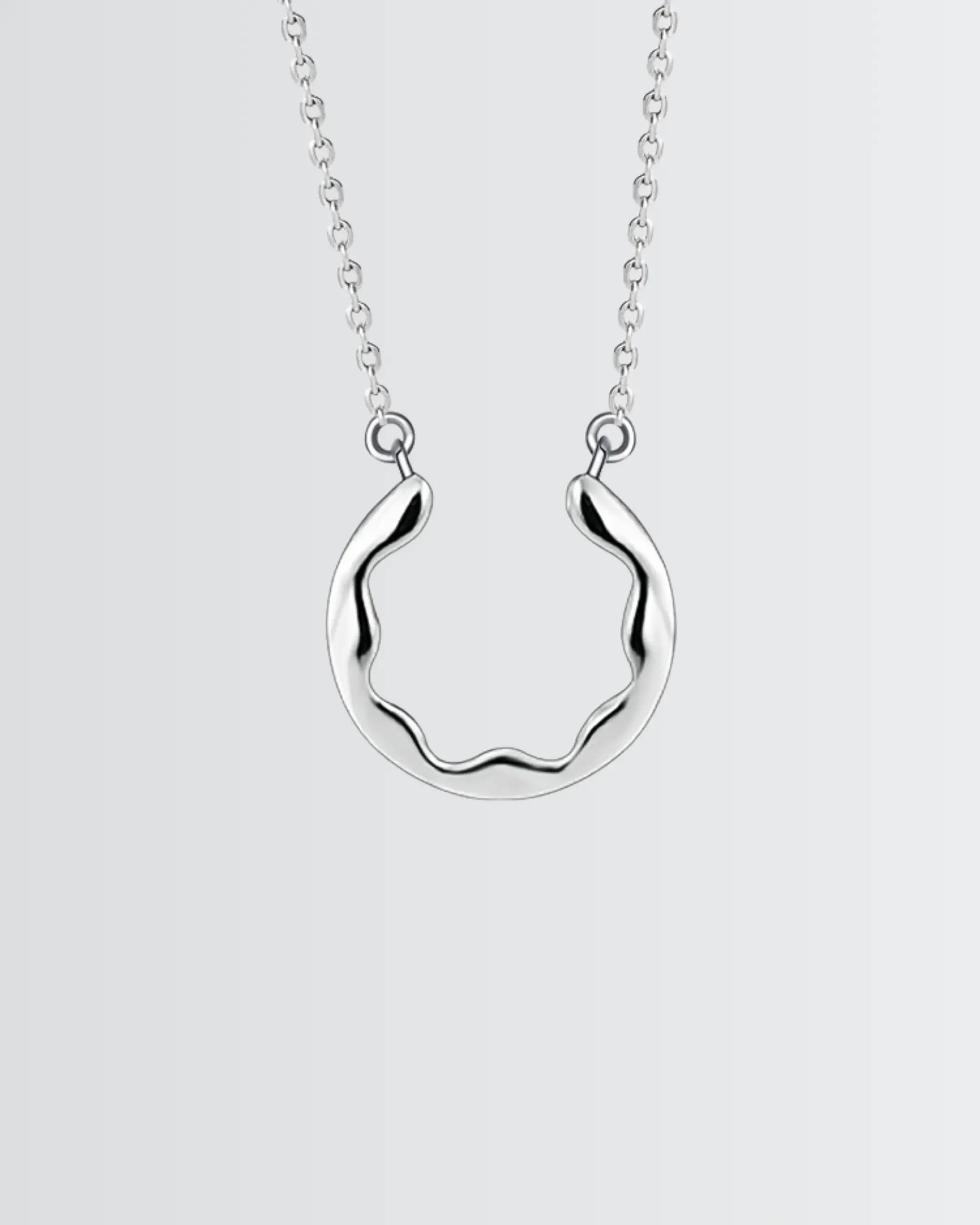 Ocean Bound Couple Necklace -  Silver Necklace by BLINGLANE