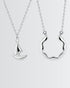 Ocean Bound Couple Necklace -  Silver Necklace by BLINGLANE