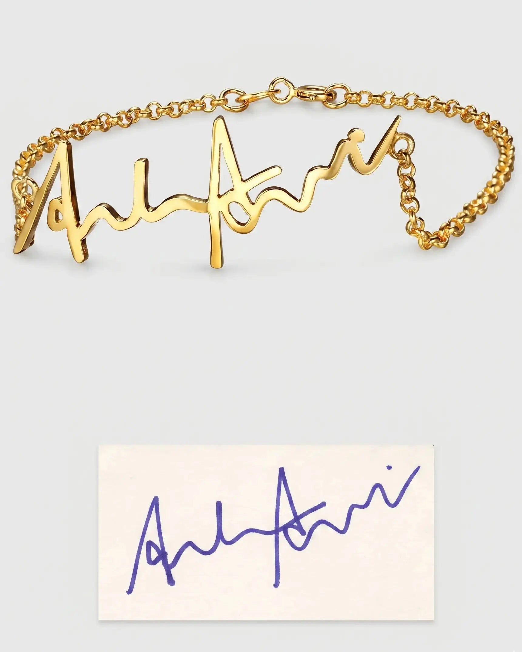 Personalize Your Handwritten Signature Bracelet -  Fashion Bracelet by BLINGLANE