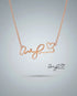 Personalize Your Handwritten Signature Necklace -  Silver Necklace by BLINGLANE