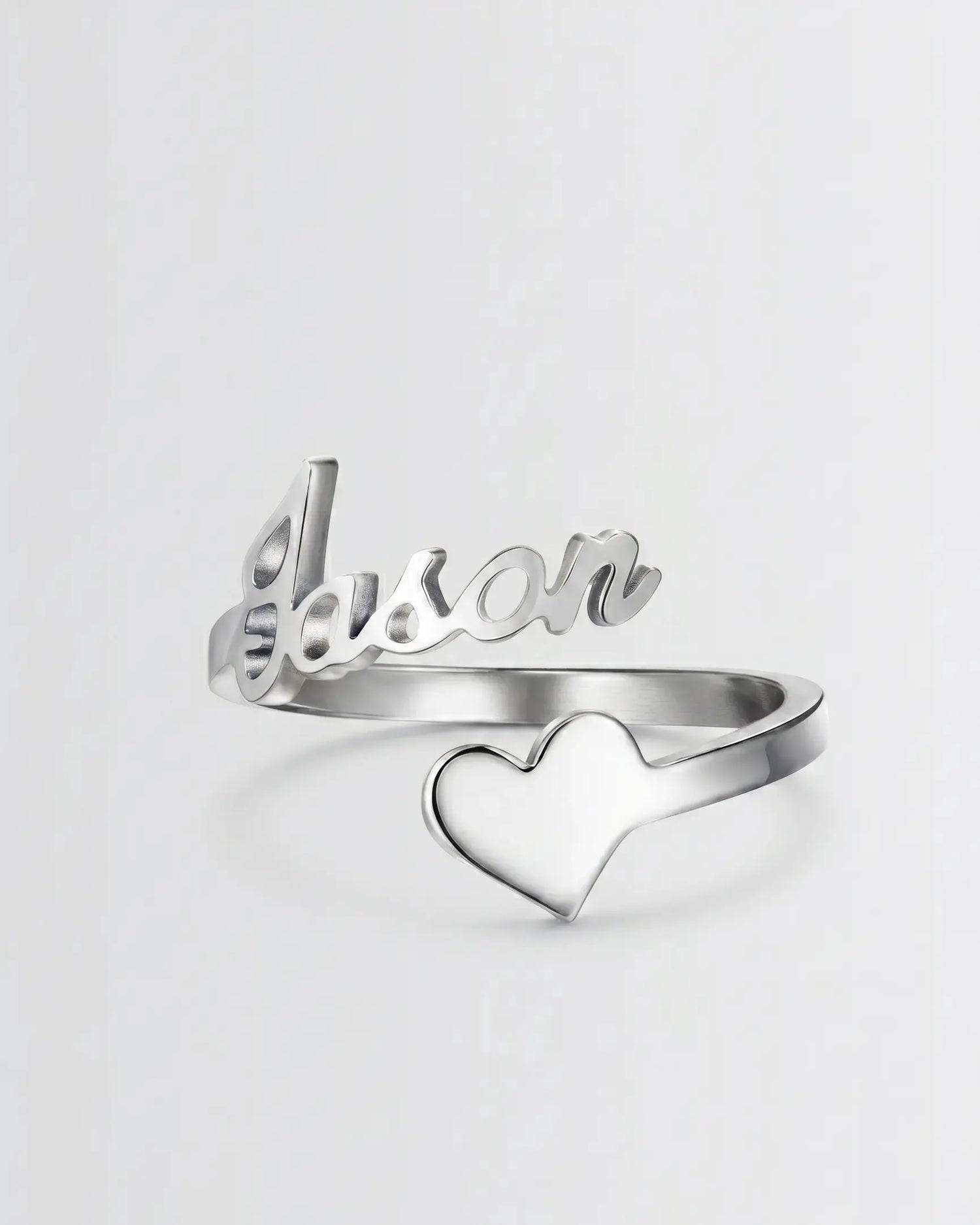 Personalize Your LGBTQIA2S+ Name &amp; Heart Ring -  Fashion Ring by BLINGLANE