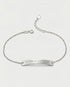 Personalize Your Morse Code Bar Bracelet -  Silver Bracelet by BLINGLANE