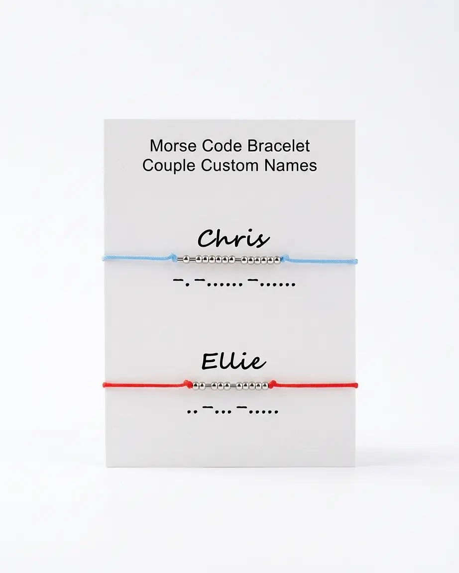 Personalize Your Morse Code Couple Bracelets -  Fashion Bracelet by BLINGLANE