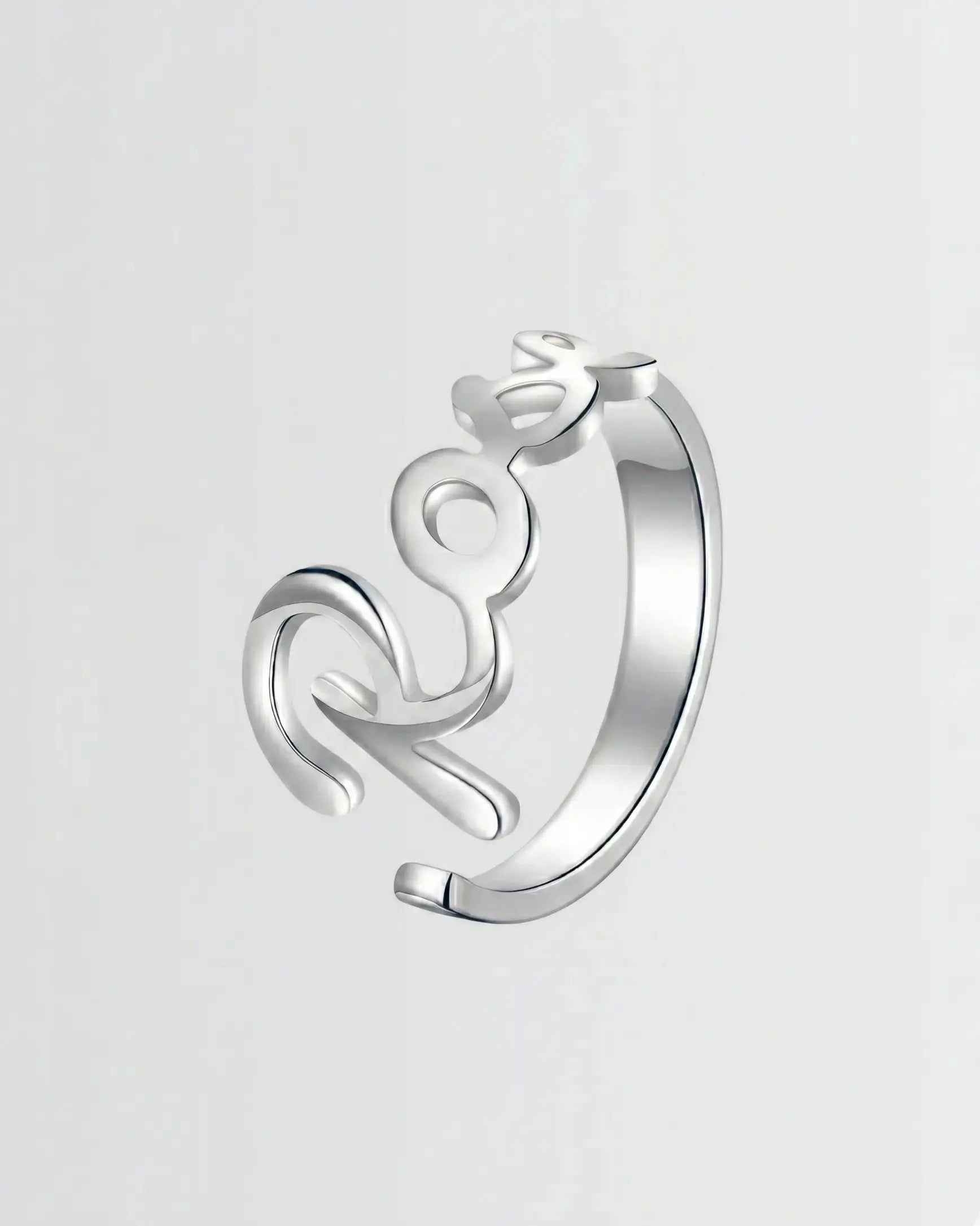 Personalize Your Name Bold Ring -  Silver Ring by BLINGLANE