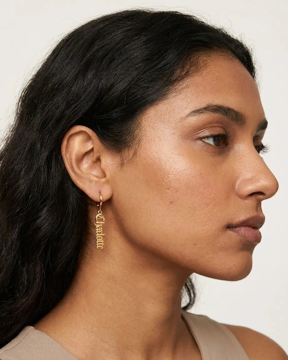 Personalize Your Name Earrings- Tailor -  Fashion Earrings by BLINGLANE