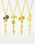 Personalize Your Name & Enamel Birth Flower Necklace-Tailor -  Fashion Necklace by BLINGLANE