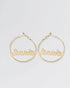 Personalize Your Name Hoop Earrings -  Fashion Earrings by BLINGLANE