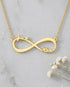 Personalize Your Names Infinity Necklace -  Silver Necklace by BLINGLANE