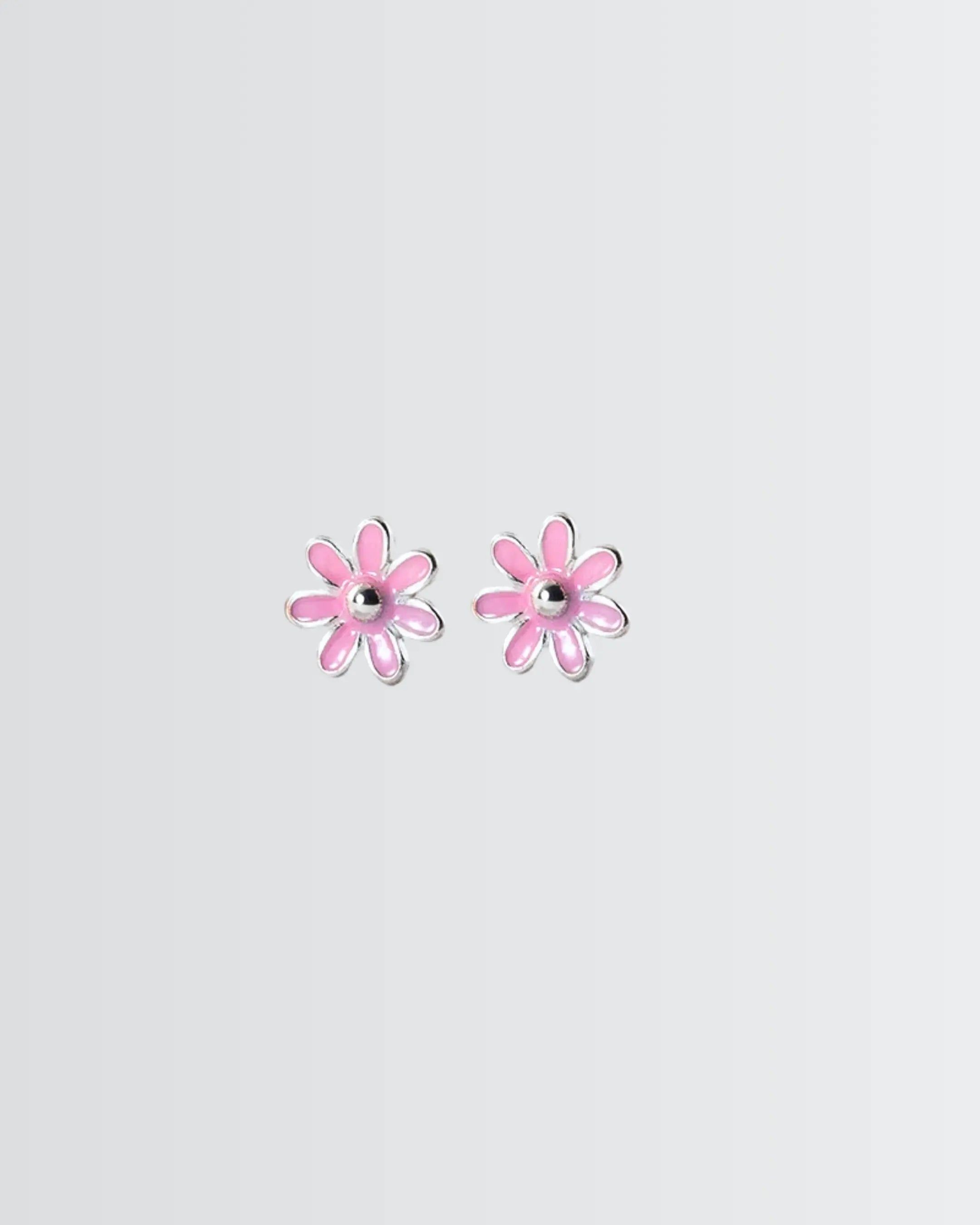 Petal Pop Studs -  Silver Earrings by BLINGLANE