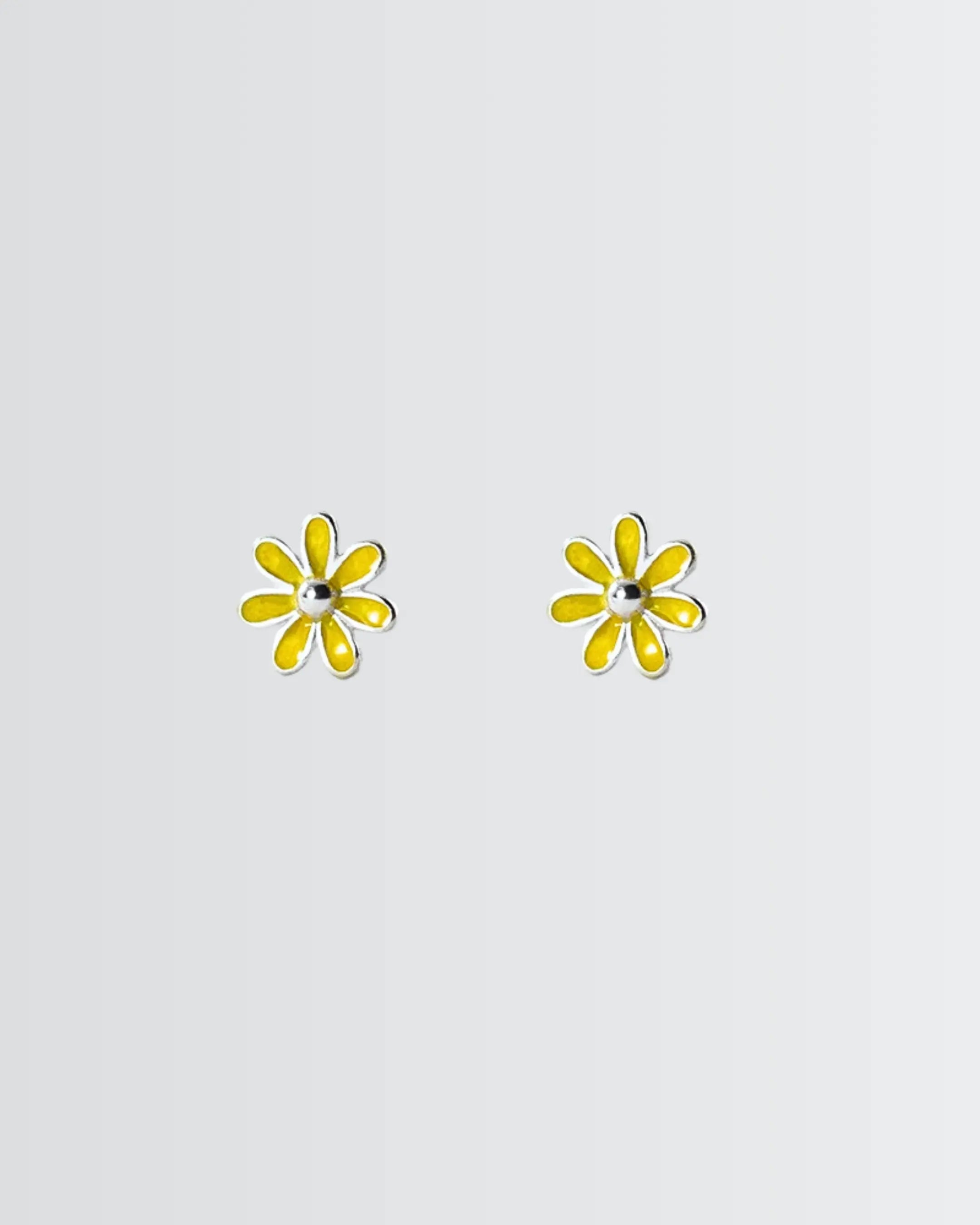 Petal Pop Studs -  Silver Earrings by BLINGLANE