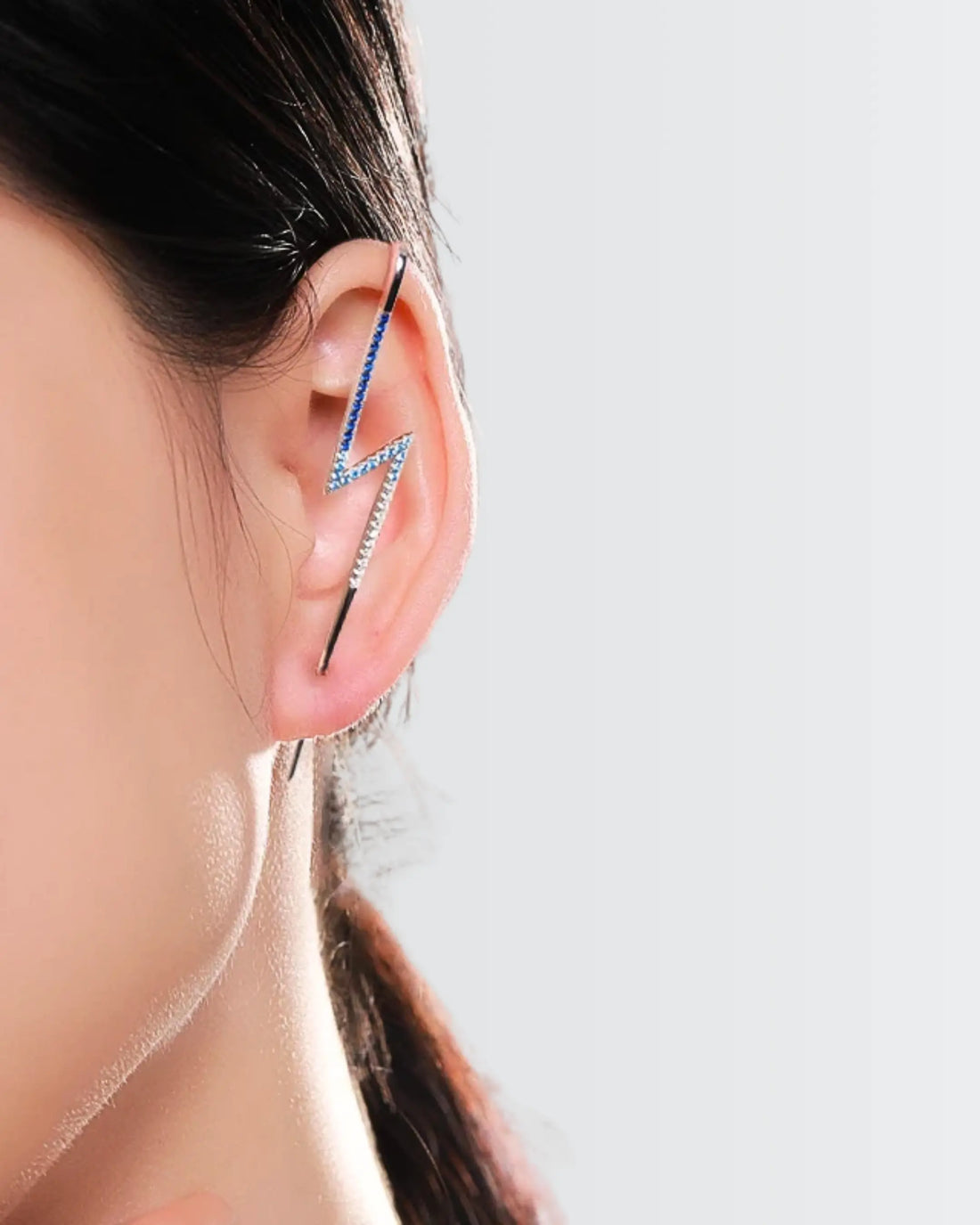 Pierce Me Softly Elite Ear Pin -  Silver Earrings by BLINGLANE