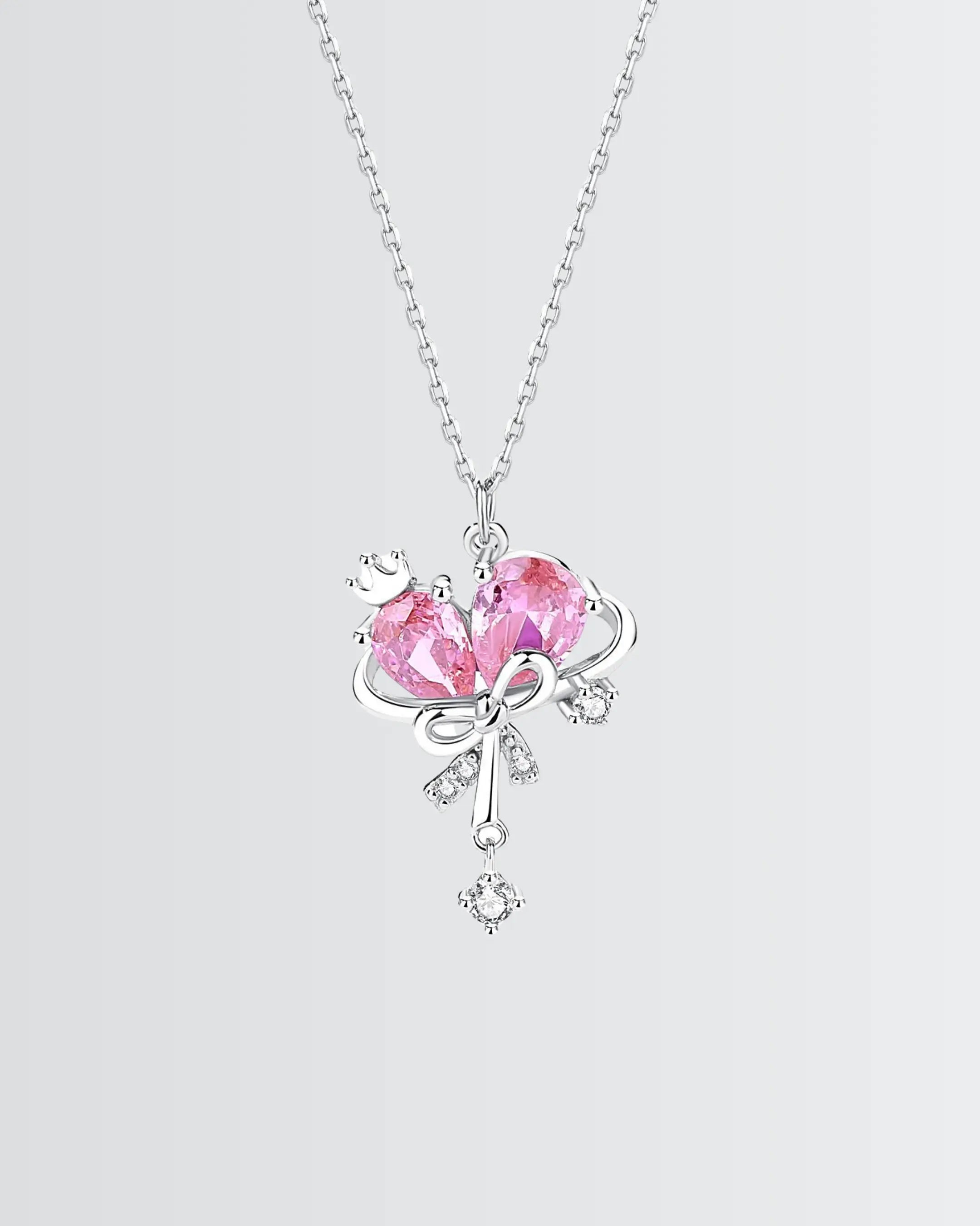 Pretty In Bling Necklace -  Silver Necklace by BLINGLANE