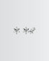 Pretty Petals Tiny Studs -  Silver Earrings by BLINGLANE