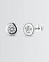 Purely Polished Minimal Studs -  Silver Earrings by BLINGLANE