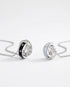 Ringed Together Forever Couple Necklace -  Silver Necklace by BLINGLANE