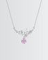 Rosy Radiance Elite Necklace -  Silver Necklace by BLINGLANE