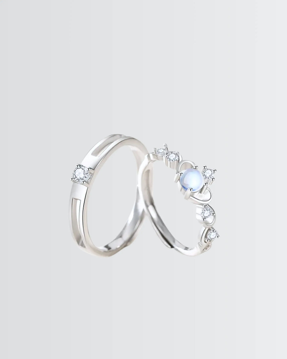 Rule Together Forever Love Bands - Silver Ring by BLINGLANE