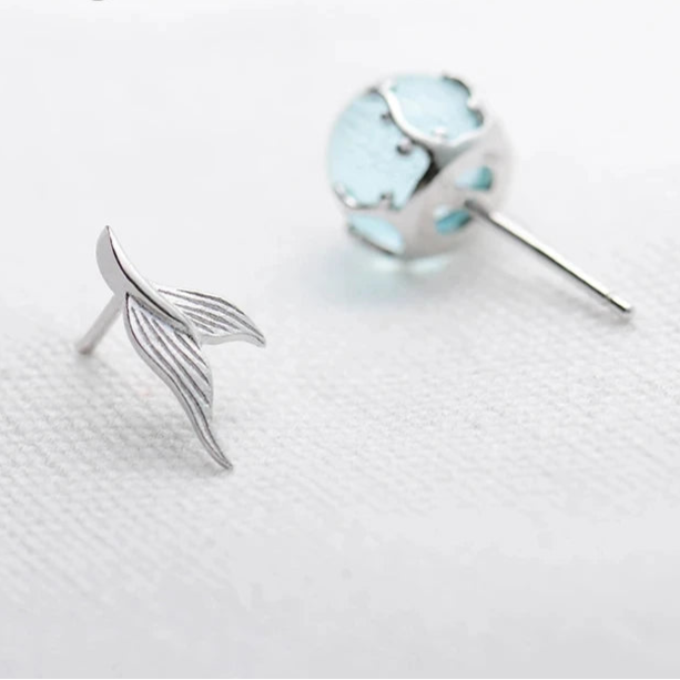 Silver Splash Minimal Studs