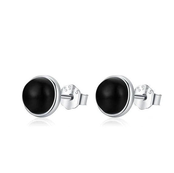 Black Onyx Aura Studs