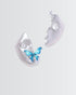 Sculpted Touch Of Elegance Earrings -  Silver Earrings by BLINGLANE