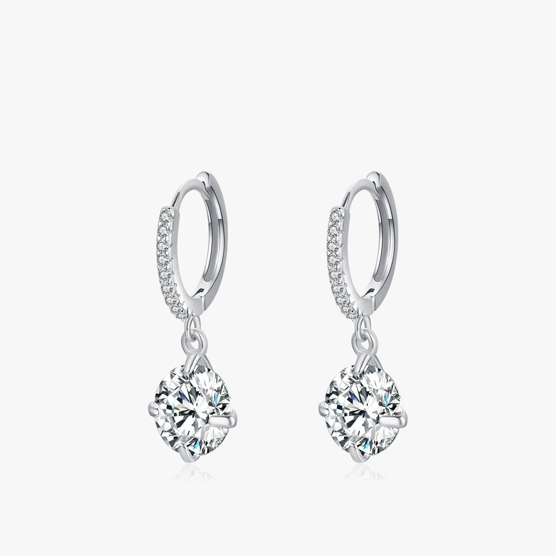 Sparkling Solitaire Minimal Hoops