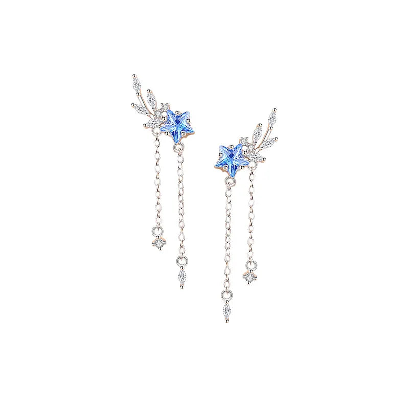 Azure Star Blush Earrings
