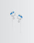 Sea Dance Dolphin Earrings -  Silver Earrings by BLINGLANE