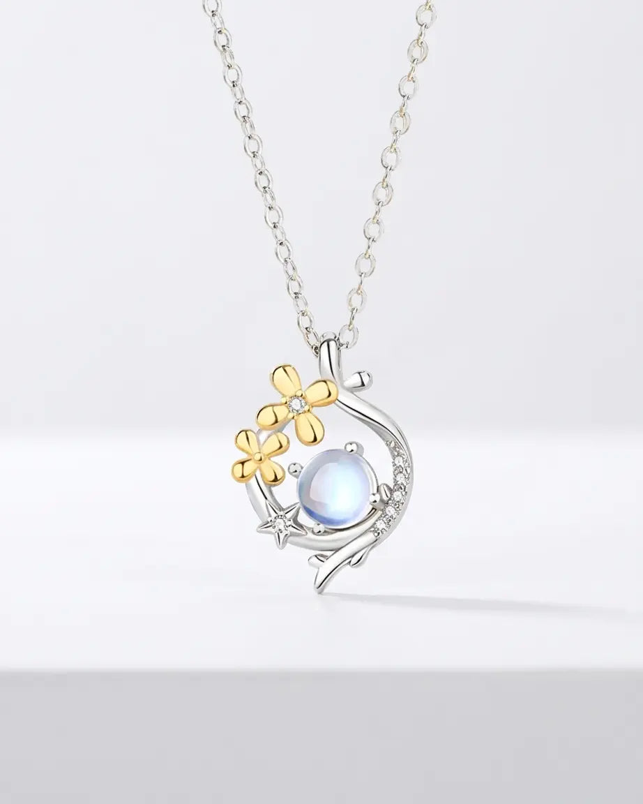 Serene Trails Elite Necklace - Silver Necklace by BLINGLANE