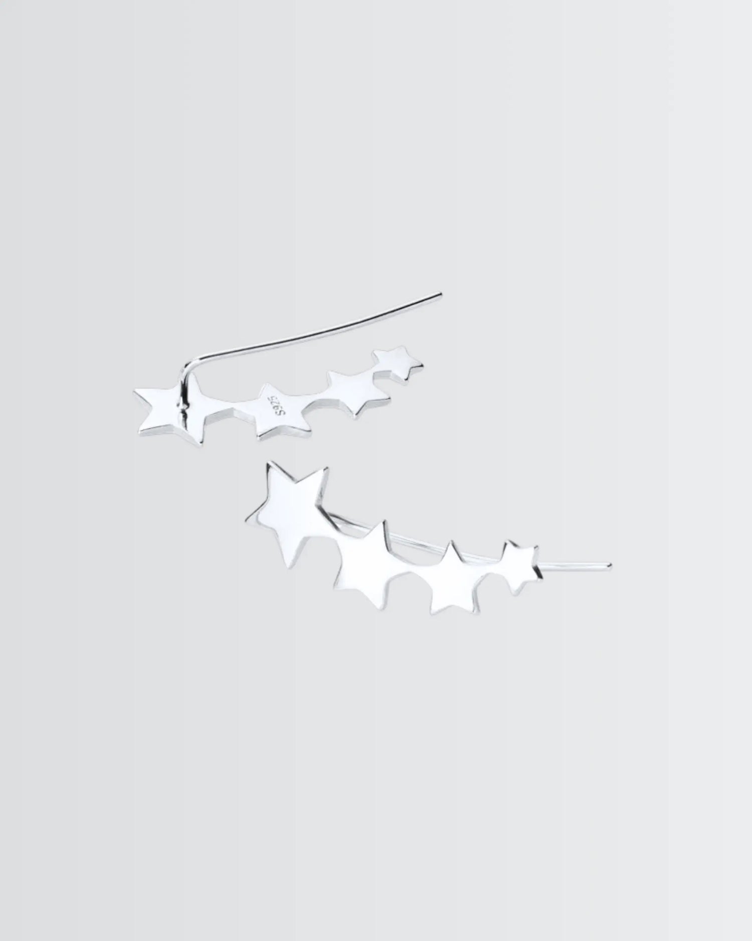 Shooting Stars Ear Climbers -  Silver Earrings by BLINGLANE