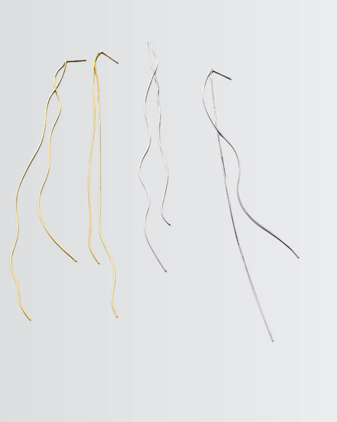 Silkline Elite Chain Earrings -  Silver Earrings by BLINGLANE