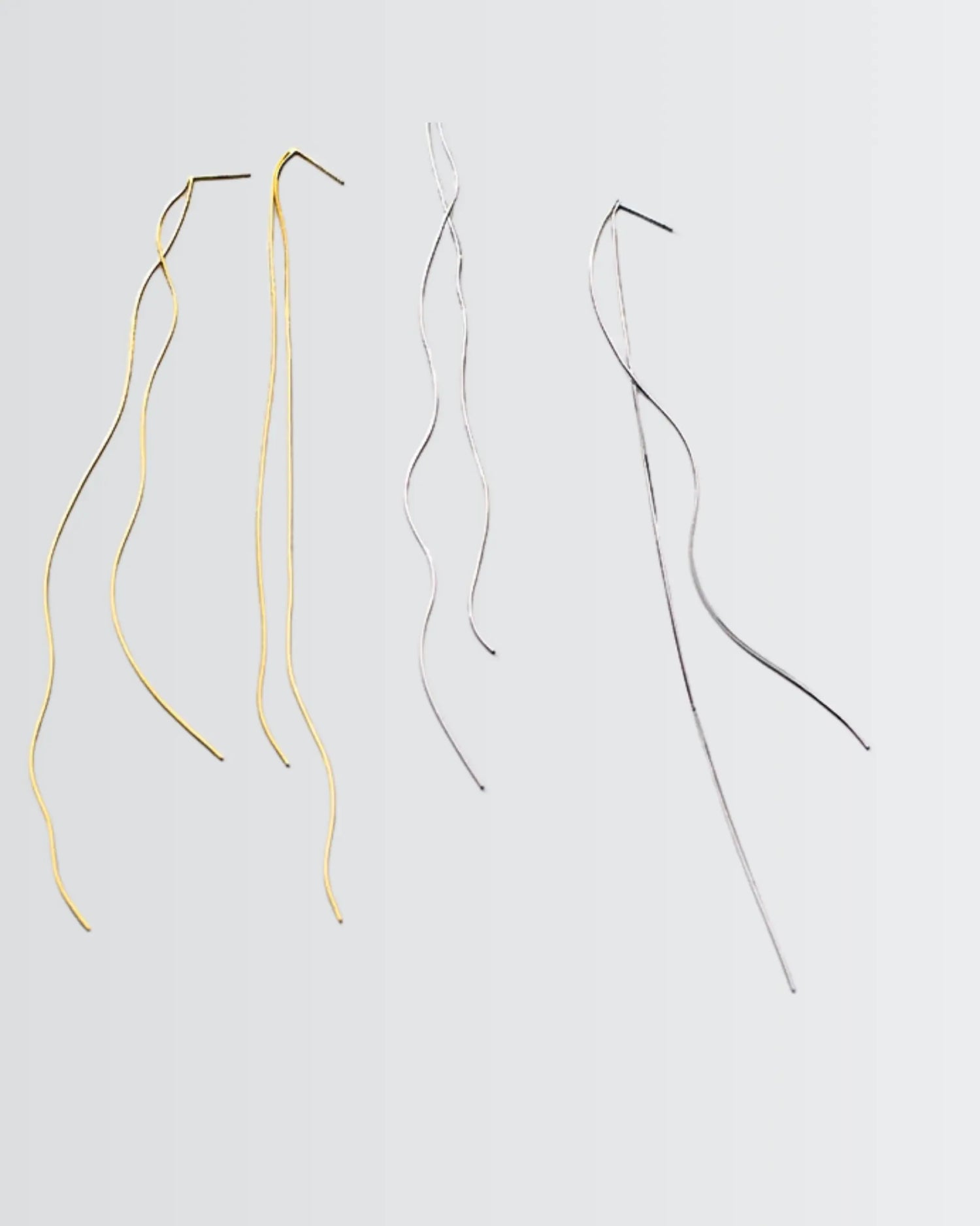 Silkline Elite Chain Earrings -  Silver Earrings by BLINGLANE