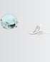 Silver Splash Minimal Studs -  Silver Earrings by BLINGLANE