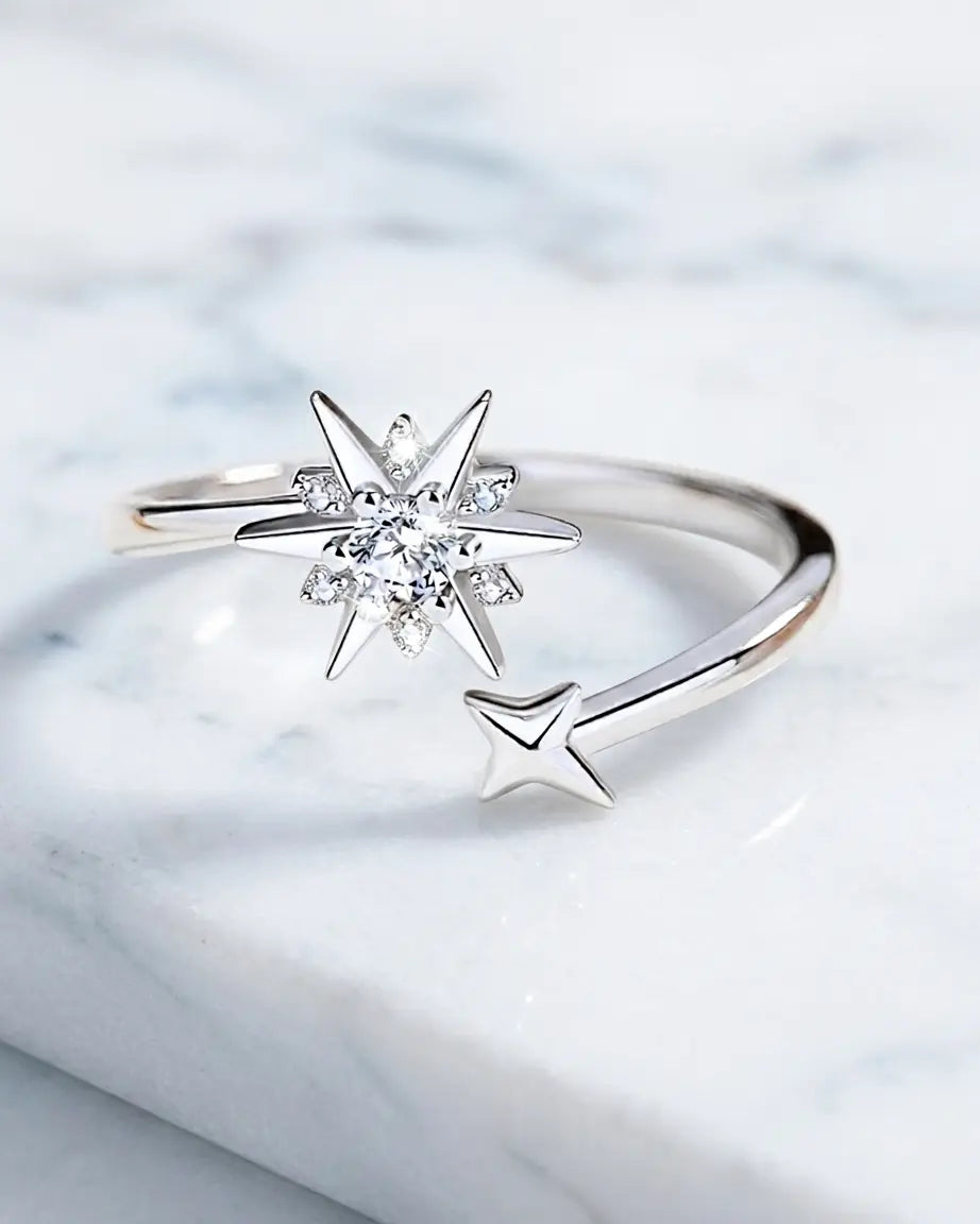 Stardust Spinner Ring -  Silver Ring by BLINGLANE